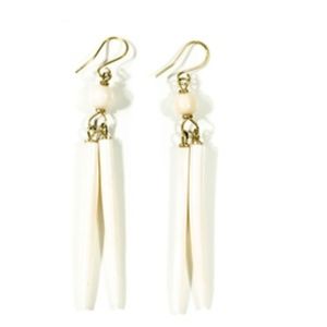 Ivory Kenyan Double Spike Earrings